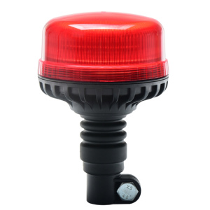 LED zwaailamp rood flexibele DIN-montage 12-24V R65