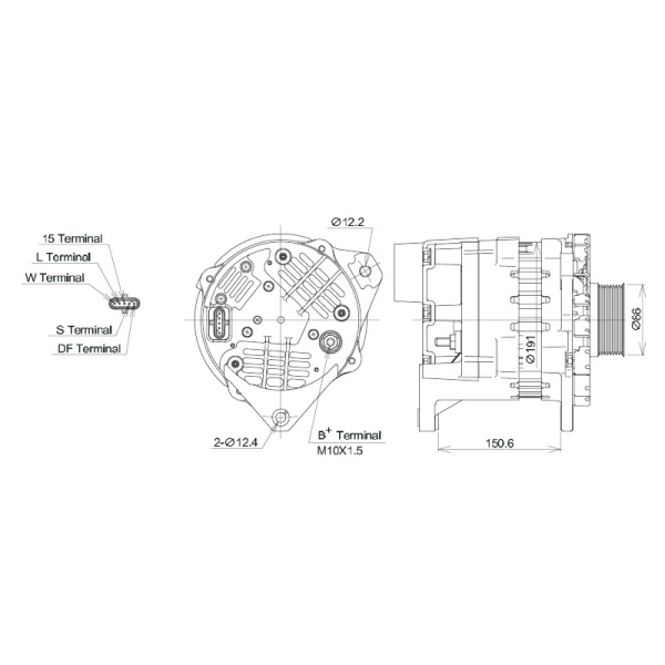 Alternator 24V 150A Mato Shop