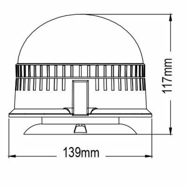 LED zwaailamp TREKKER magnetisch 12-24V R10 - Afbeelding 2